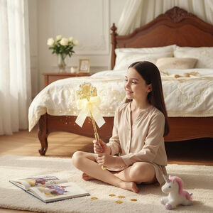 Disney Princess Beauty & the Beast Belle Costume Cosplay Wand Halloween